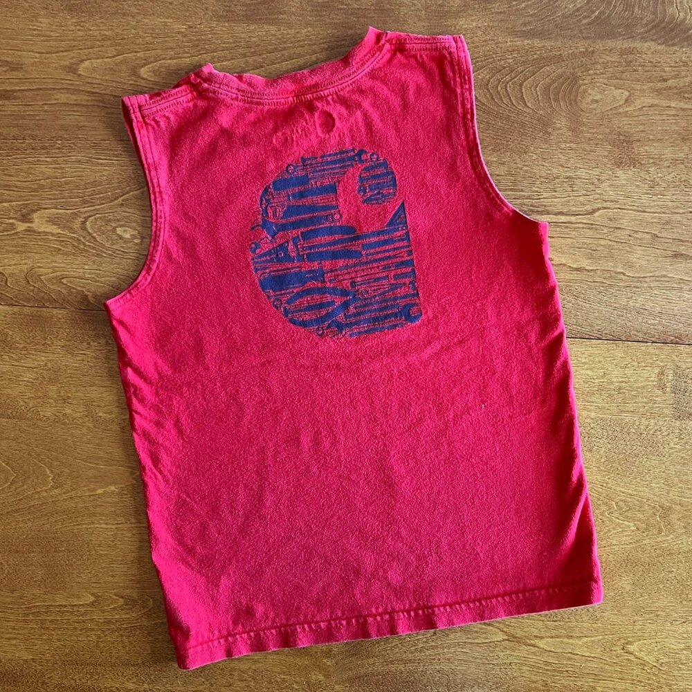 Carhartt red tools logo tank top 6